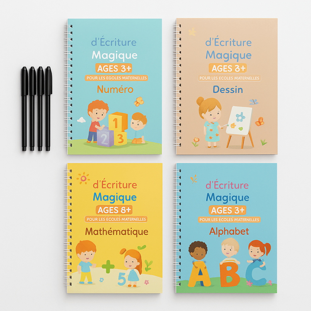 Cahiers d'écriture Magiques | Améliorez l’écriture de vos enfants en 10 jours